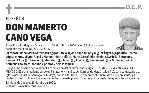DON MAMERTO CANO VEGA