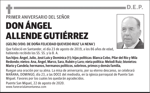 DON ÁNGEL ALLENDE GUTIÉRREZ