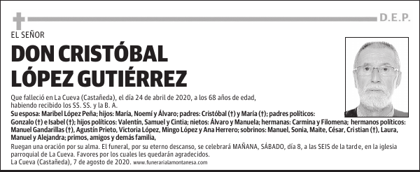 DON CRISTÓBAL LÓPEZ GUTIÉRREZ