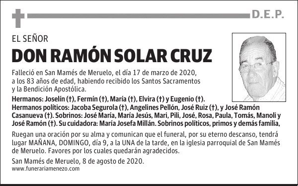 DON RAMÓN SOLAR CRUZ