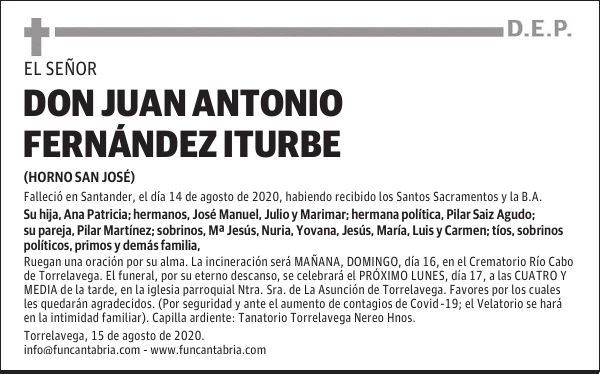 DON JUAN ANTONIO FERNÁNDEZ ITURBE