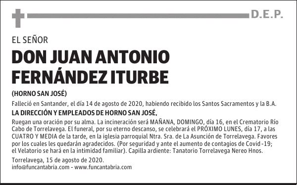 DON JUAN ANTONIO FERNÁNDEZ ITURBE