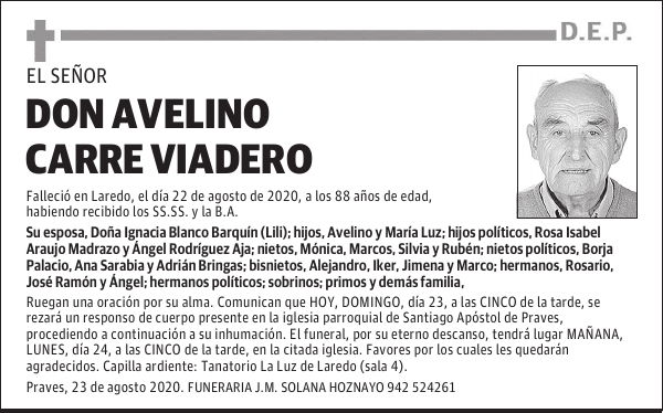 DON AVELINO CARRE VIADERO