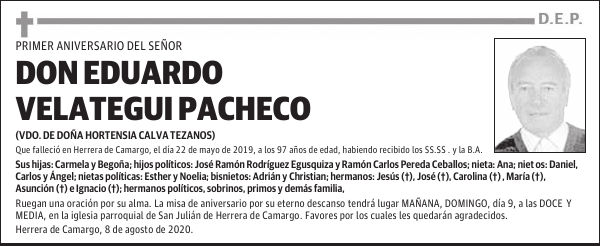 DON EDUARDO VELATEGUI PACHECO