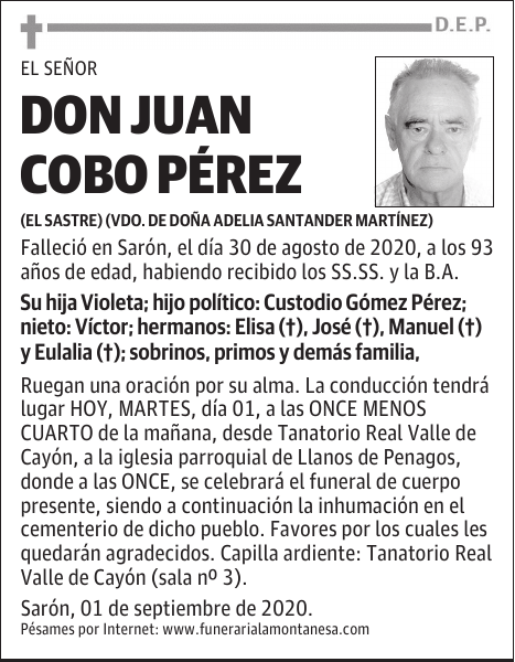 DON JUAN COBO PÉREZ
