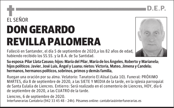 DON GERARDO REVILLA PALOMERA