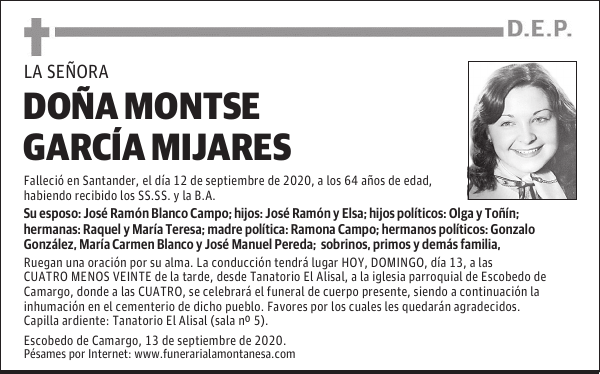 DOÑA MONTSE GARCÍA MIJARES