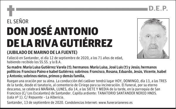 DON JOSÉ ANTONIO DE LA RIVA GUTIÉRREZ