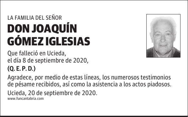 DON JOAQUÍN GÓMEZ IGLESIAS