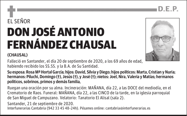 DON JOSÉ ANTONIO FERNÁNDEZ CHAUSAL