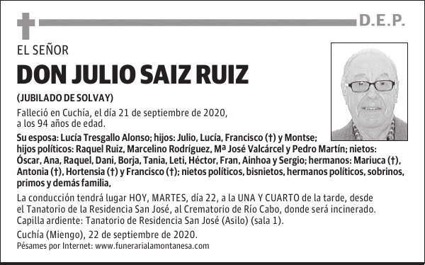 DON JULIO SAIZ RUIZ