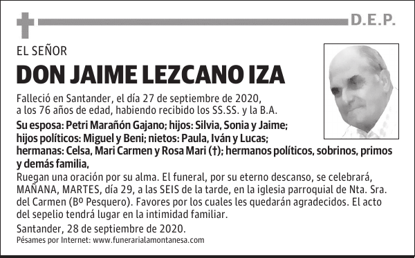 DON JAIME LEZCANO IZA