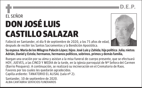 DON JOSÉ LUIS CASTILLO SALAZAR