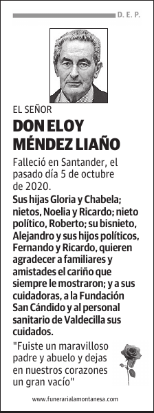 DON ELOY MÉNDEZ LIAÑO