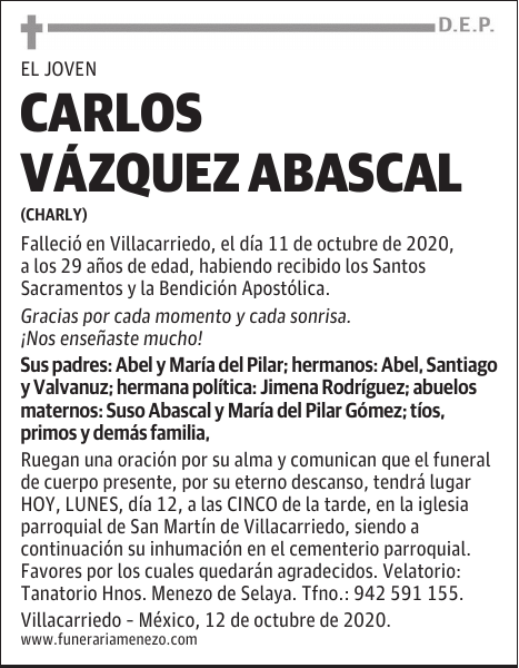 CARLOS VÁZQUEZ ABASCAL
