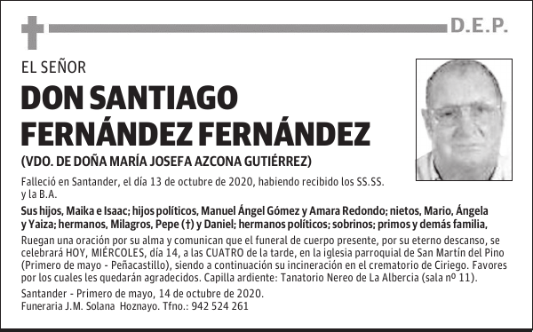 DON SANTIAGO FERNÁNDEZ FERNÁNDEZ