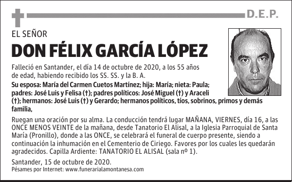 DON FÉLIX GARCÍA LÓPEZ
