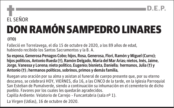 Don Ramón Sampedro Linares