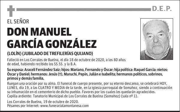 DON MANUEL GARCÍA GONZÁLEZ