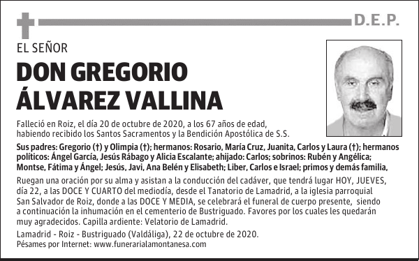 DON GREGORIO ÁLVAREZ VALLINA