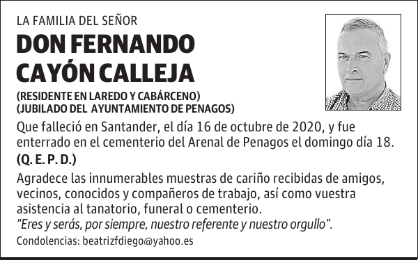 DON FERNANDO CAYÓN CALLEJA