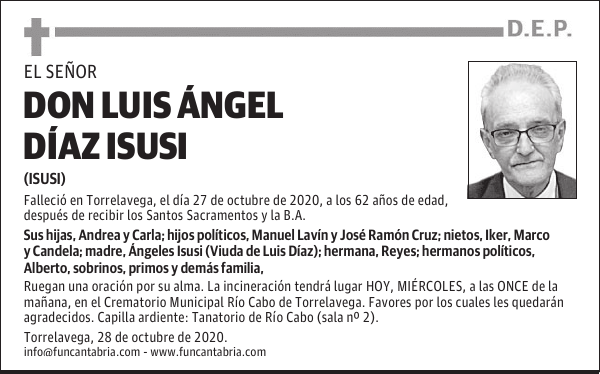 DON LUIS ÁNGEL DÍAZ ISUSI