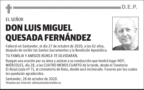 DON LUIS MIGUEL QUESADA FERNÁNDEZ