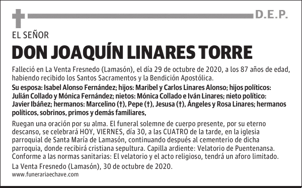 DON JOAQUÍN LINARES TORRE