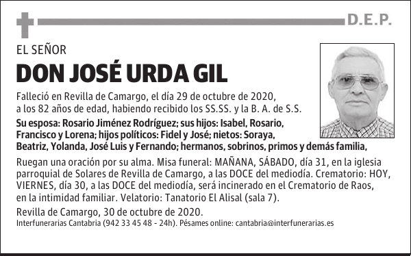 DON JOSÉ URDA GIL
