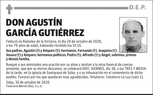DON AGUSTÍN GARCÍA GUTIÉRREZ