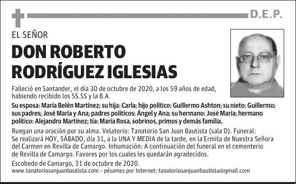 DON ROBERTO RODRÍGUEZ IGLESIAS