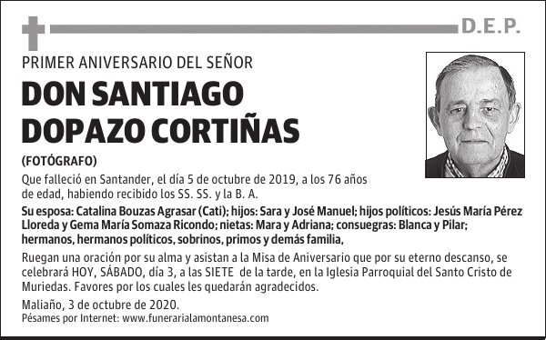 DON SANTIAGO DOPAZO CORTIÑAS