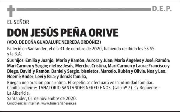 DON JESÚS PEÑA ORIVE