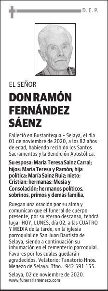 DON RAMÓN FERNÁNDEZ SÁENZ