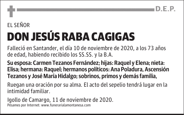 DON JESÚS RABA CAGIGAS