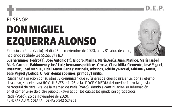 DON MIGUEL EZQUERRA ALONSO