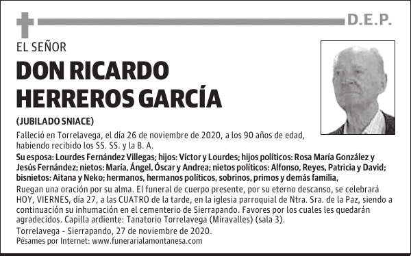 DON RICARDO HERREROS GARCÍA