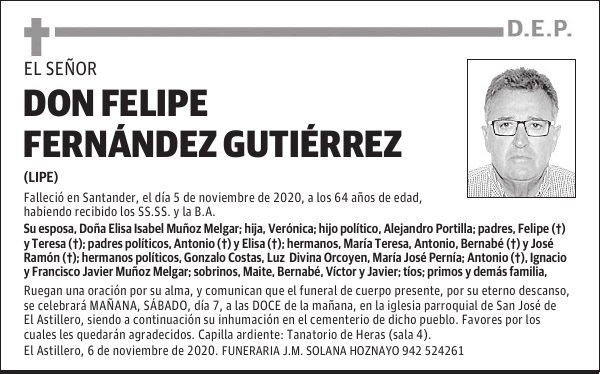 DON FELIPE FERNÁNDEZ GUTIÉRREZ