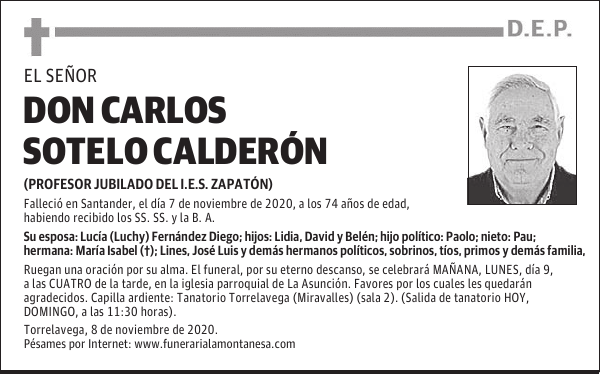 DON CARLOS SOTELO CALDERÓN
