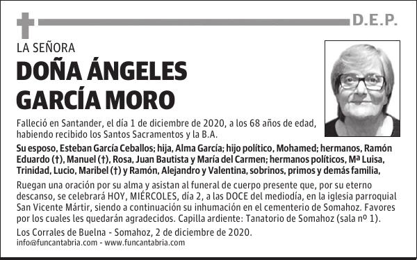 DOÑA ÁNGELES GARCÍA MORO