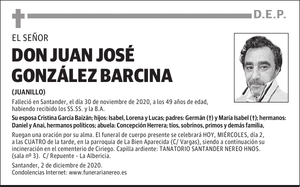 DON JUAN JOSÉ GONZÁLEZ BARCINA
