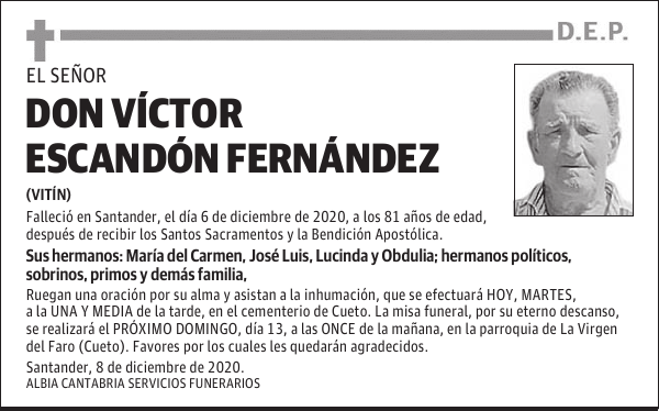DON VÍCTOR ESCANDÓN FERNÁNDEZ