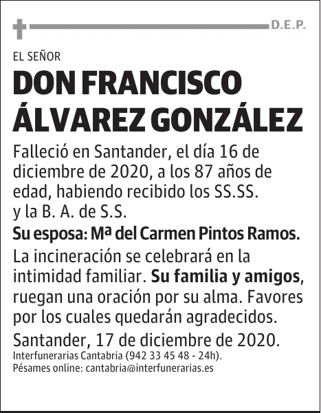 DON FRANCISCO ÁLVAREZ GONZÁLEZ