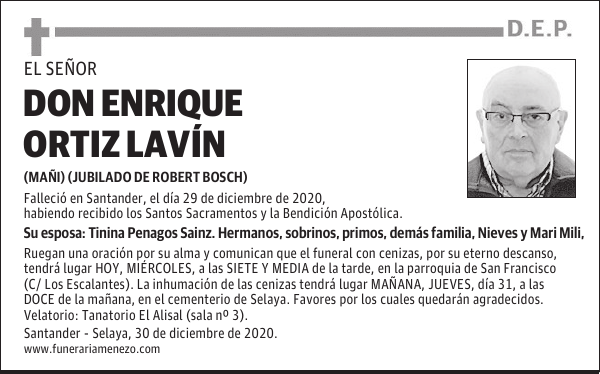 DON ENRIQUE ORTIZ LAVÍN