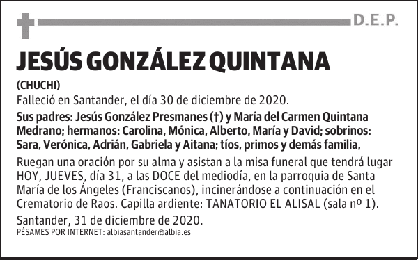 JESÚS GONZÁLEZ QUINTANA