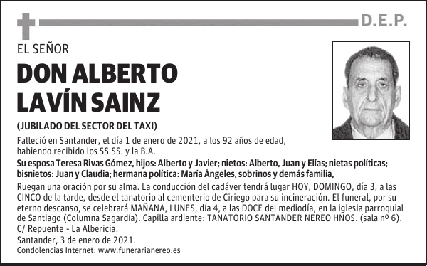 DON ALBERTO LAVÍN SAINZ