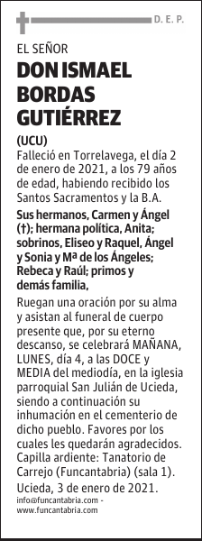 DON ISMAEL BORDAS GUTIÉRREZ