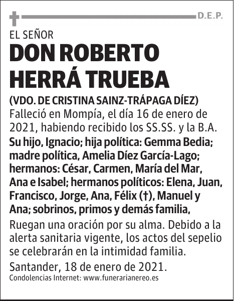 DON ROBERTO HERRÁ TRUEBA
