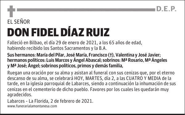 DON FIDEL DÍAZ RUIZ