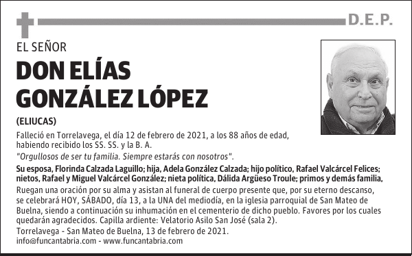 DON ELÍAS GONZÁLEZ LÓPEZ